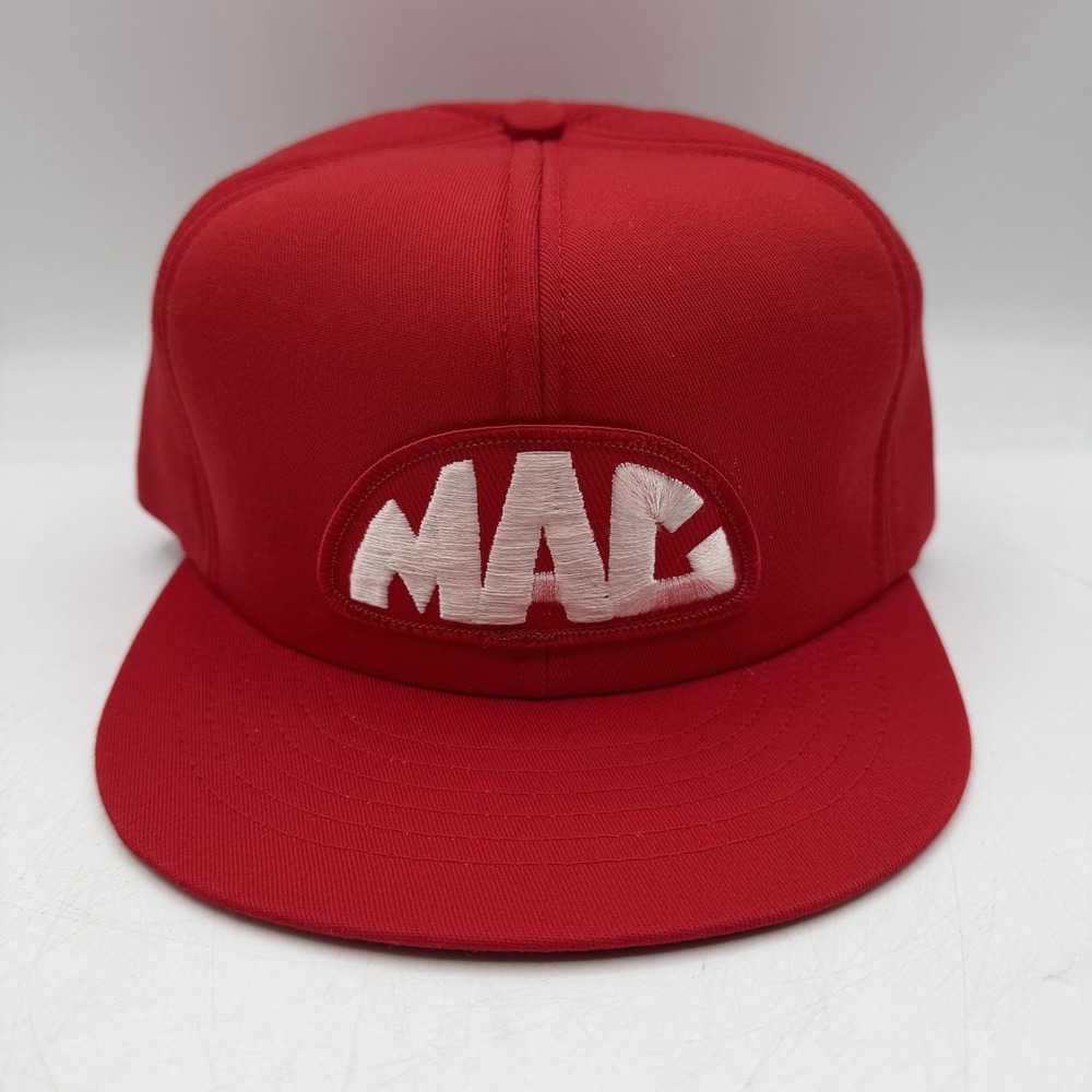 Vintage Mac Tools Hat Cap Red Snapback Adjustable All Foam Swingster USA 80s 90s